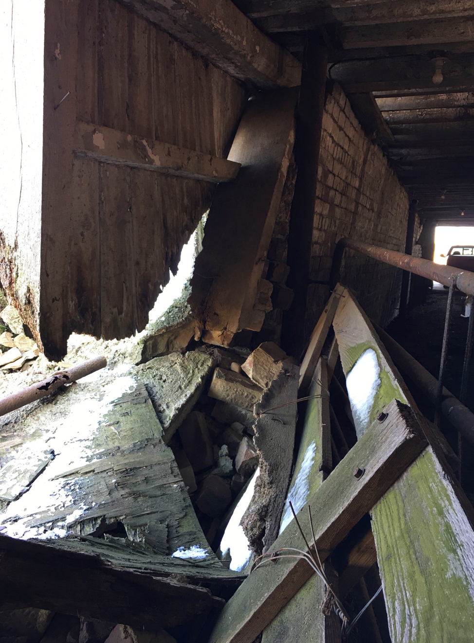 Before the barn repairs were made