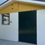 The newly refinished honey house